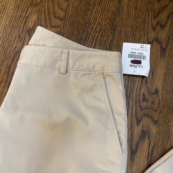 Lot of (2) L.L. Bean Favorite Fit size 4 Reg black & khaki cotton NWT - Picture 3 of 9